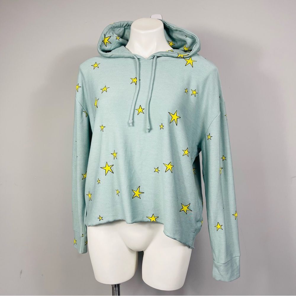 Chaser Brand Star Print Hoodie & Joggers Set Blue Yellow Revolve Loungewear L M - Picture 3 of 16